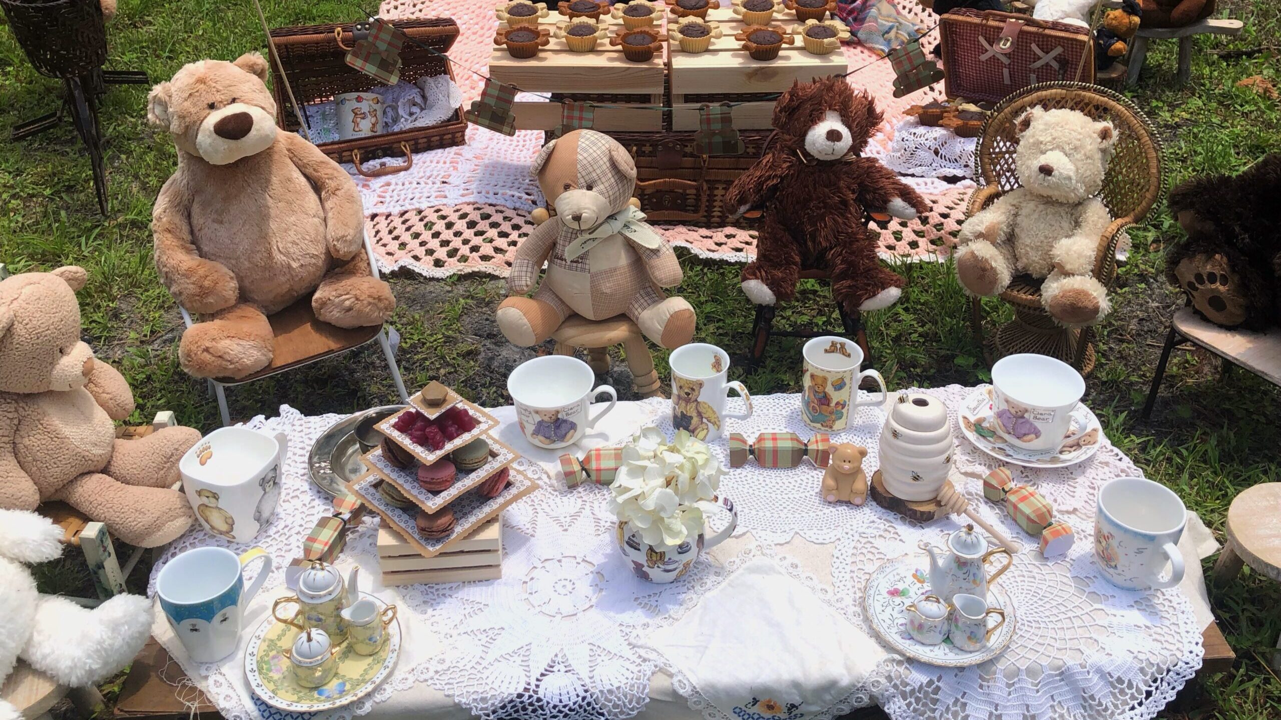 Teddy bear tea party