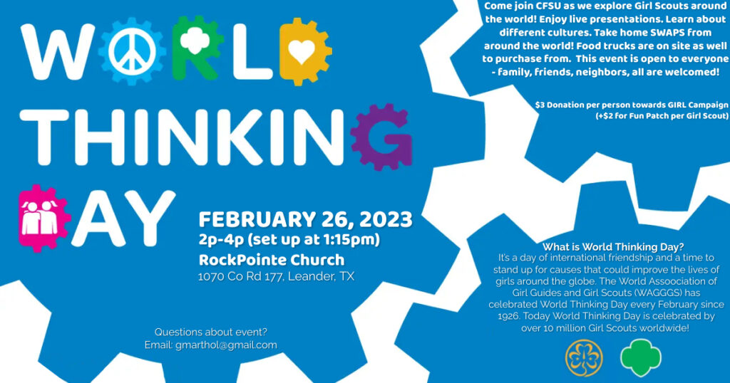 World Thinking Day flyer
